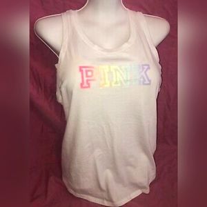 Victoria Secret PINK open back tank top sz M